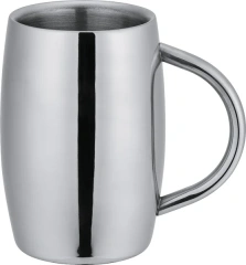 18oz, 16oz, 14oz, 8oz Hot Selling Stainless steel beer mugs metal polished wine barrel