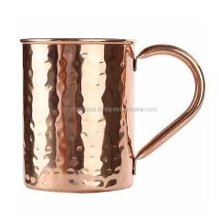 Metal Brass & Copper Drinkware Moscow Mule Mug New Design Decorative Footed Copper Mug