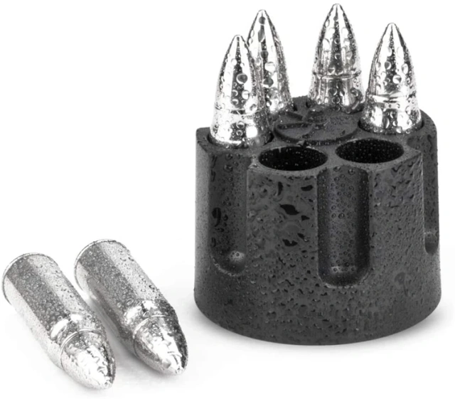 Stainless Steel Ice Stones Reusable Metal Ice Cubes Whiskey Stones Bullets