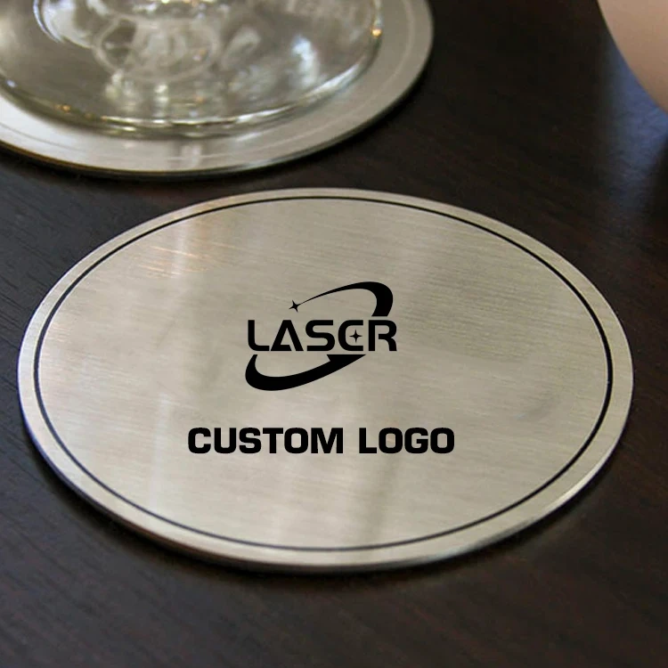 Custom Stainless Steel Coaster Blank Sublimation Shiny Square Metal Coaster
