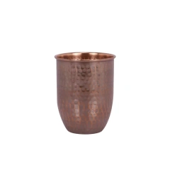 Copper Cup Hot Selling Classical Pure Moscow Hammered Cooper Mule Mug Copper Water Glass For Drinking