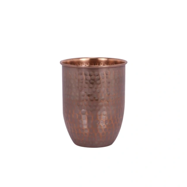 Copper Cup Hot Selling Classical Pure Moscow Hammered Cooper Mule Mug Copper Water Glass For Drinking