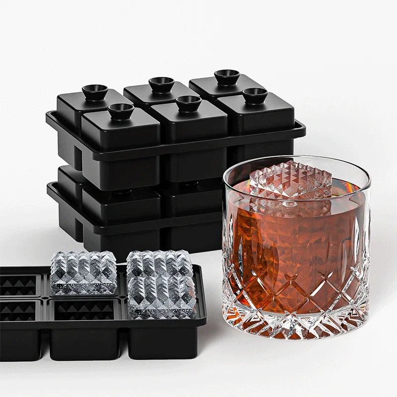 New Style Silicone Ice Ball Mold Silicone Ice Tray  Beautiful rhomboid Shaped Ball cube Ice Maker Mold