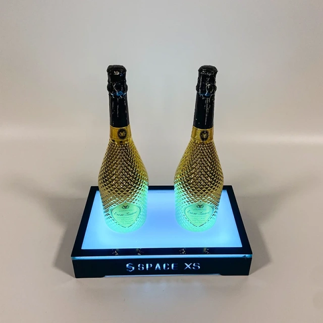 Led Acrylic wall Mounted Wine Racks LED Lighted Liquor Bottle Display Shelf LED Bar beer Shelves for Liquor