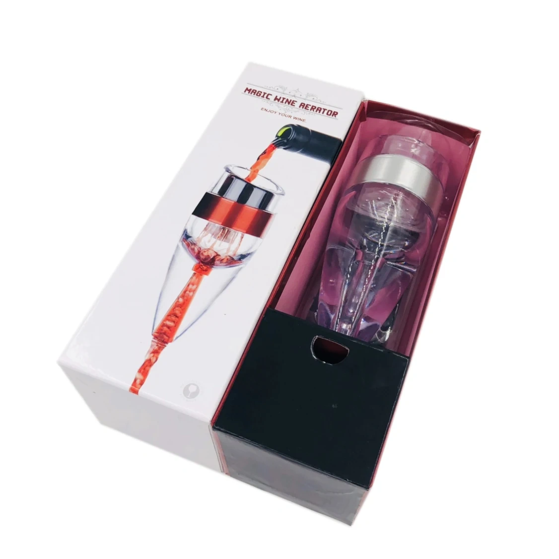 Bar Accessory Plastic Material Wine Decanter Aluminium Alloy Wine Aerator Pourer