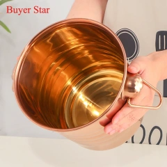 Buyer Star Stainless Steel Ice Bucket Red Wine Champagne Barrel Bar Ktv Ice Bucket Beer Champagne Bucket