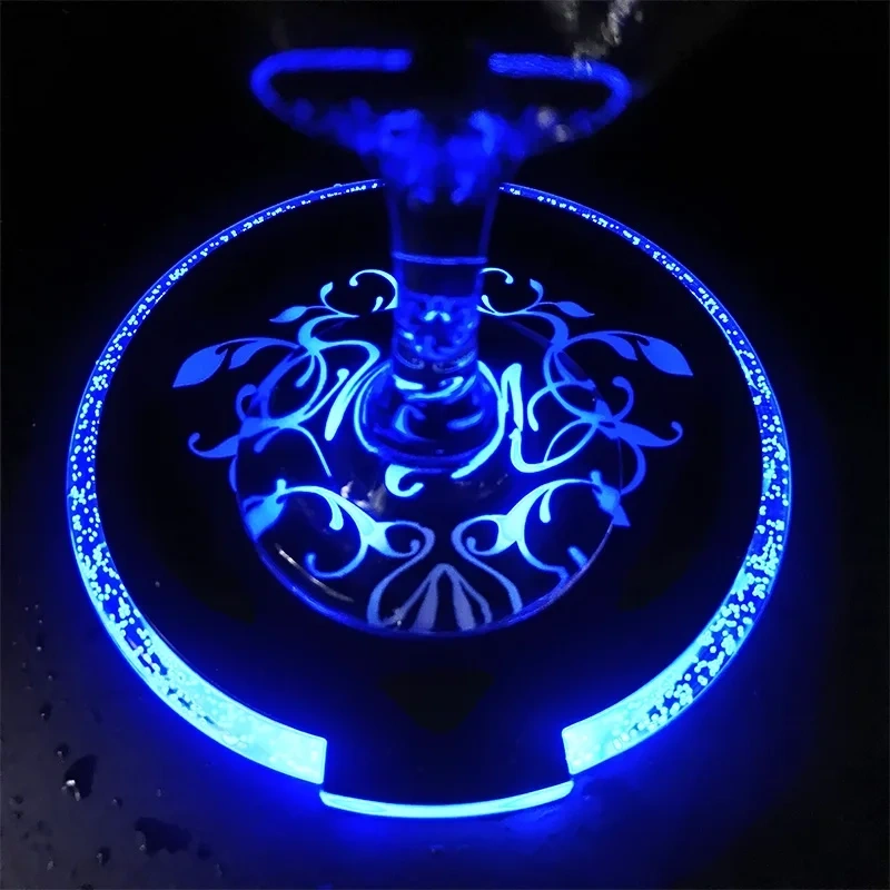 custom disposable bar plastic acrylic wine bottle glass led light up drink coasters for drink