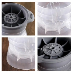 6 cm Big Size Round Ice Cube Tray Makers Home and Bar Party Kitchen Whiskey Cocktail DIY Ice Cream From Ball Ice Molds Sphere