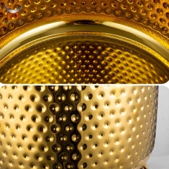 Hammered Drink Cooler Stainless Steel Beverage Tub Champagne Bucket For Weddings Family Business Party Large Ice Bucket