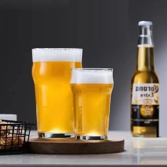wholesale 570ml Home Easy Stacking Drinking Glasses British Pub Pilsner Pint Beer Glasses Pub Drinking Grant Pint Oversize Beer