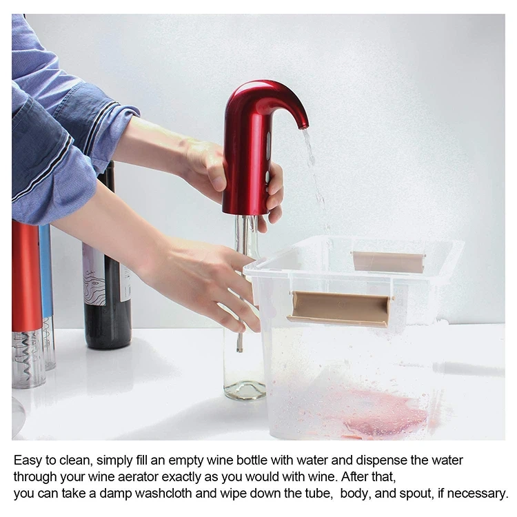 Multi-Smart Wine Aerator Dispenser Rechargeable Wine Decanter
