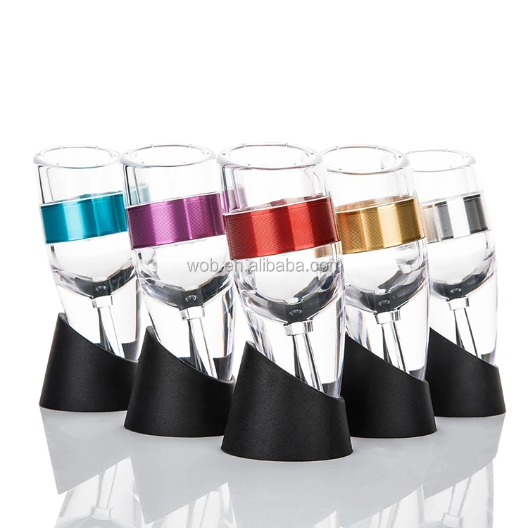Bar Accessory Plastic Material Wine Decanter Aluminium Alloy Wine Aerator Pourer