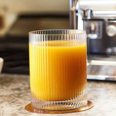 4pcs/set Bar Beverages Ice Coffee Cup Juice Beer Drinkware Glass Cups Vintage Glassware Transparent Cocktail Glasses Set