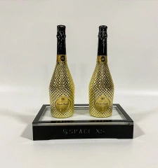 Led Acrylic wall Mounted Wine Racks LED Lighted Liquor Bottle Display Shelf LED Bar beer Shelves for Liquor