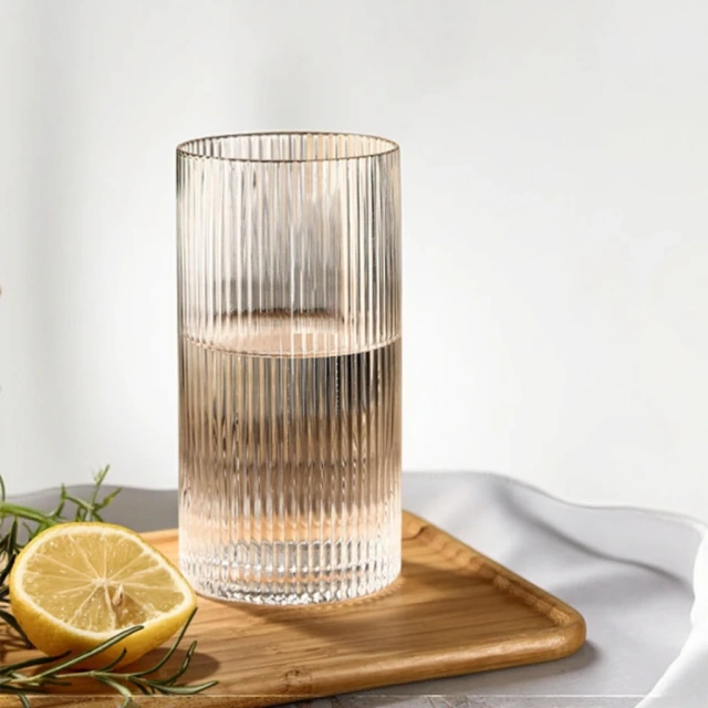 4pcs/set Bar Beverages Ice Coffee Cup Juice Beer Drinkware Glass Cups Vintage Glassware Transparent Cocktail Glasses Set