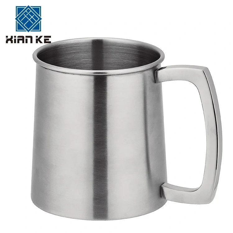 Factory price stainless steel tea cup metal tin drinking cups beer mug