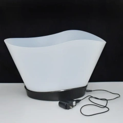 Waterproof luminous plastic LED ice bucket champagne ice bottle service tray for night club party events wedding