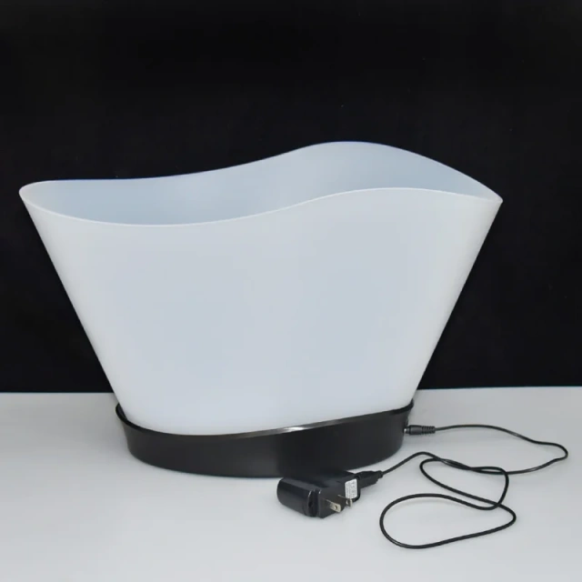 Waterproof luminous plastic LED ice bucket champagne ice bottle service tray for night club party events wedding
