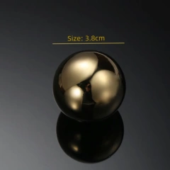 Wine Chiller Stainless Steel Whiskey Ice Ball 38mm Golden Ice Cubes Bar Accessories Custom Ice Cube Balls