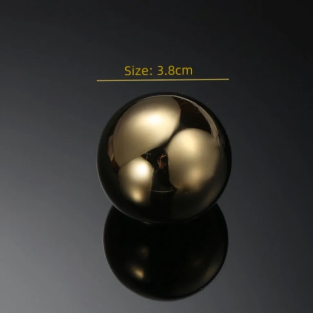 Wine Chiller Stainless Steel Whiskey Ice Ball 38mm Golden Ice Cubes Bar Accessories Custom Ice Cube Balls
