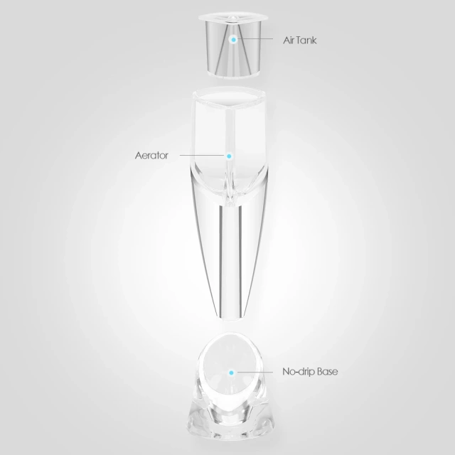 Wine Decanter Reusable Dispenser Magic Smart Aerating Spout Glasses Triangle Wine Aaerator Pourer