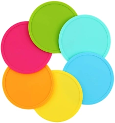 set of 8 table beverage mug silicone drink coaster for any table use