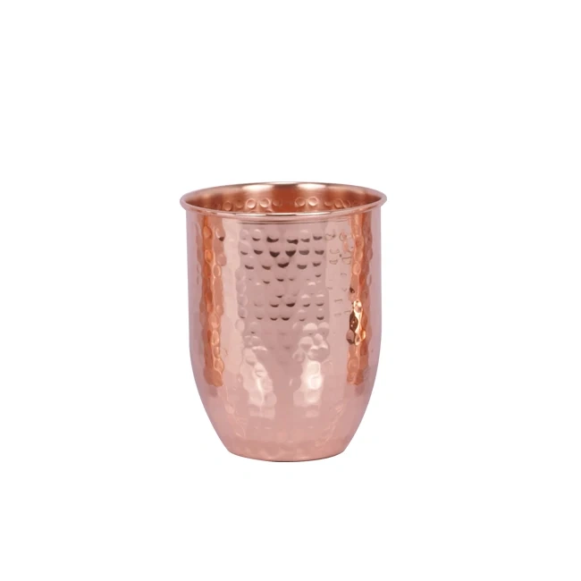 Copper Cup Hot Selling Classical Pure Moscow Hammered Cooper Mule Mug Copper Water Glass For Drinking
