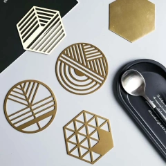 Custom Stainless Steel Coaster Blank Sublimation Shiny Square Metal Coaster