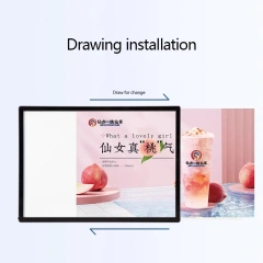 Outdoor LED Light Box Billboard Luminous Menu Display Board for Milk Tea Shop Bar & Restaurant Custom Design Price List Display