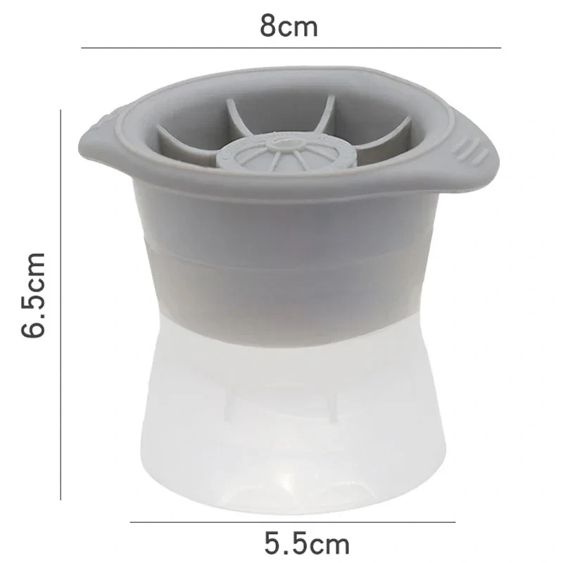 6 cm Big Size Round Ice Cube Tray Makers Home and Bar Party Kitchen Whiskey Cocktail DIY Ice Cream From Ball Ice Molds Sphere