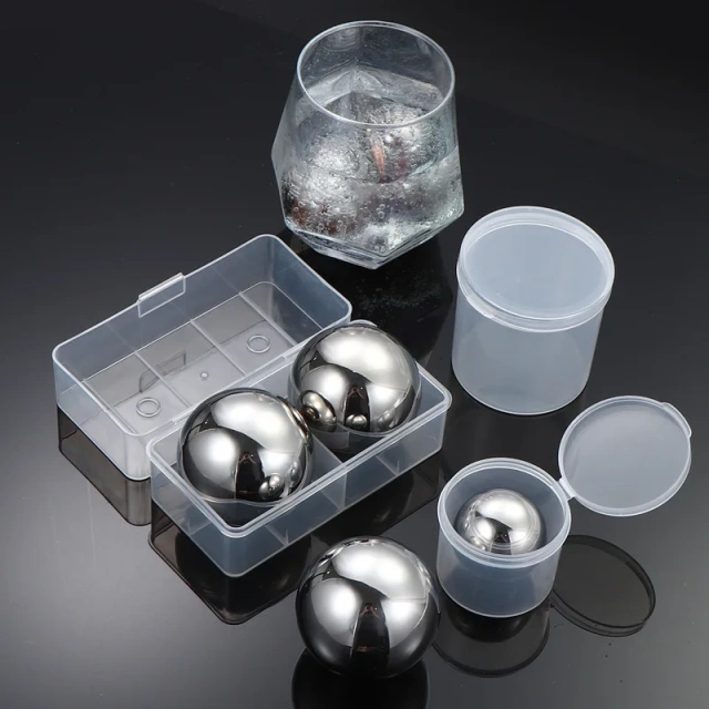 Stainless Steel 304 Ice Ball Metal Whiskey Cooling Chilling Stones Beverage Cooling Stones
