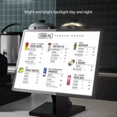 Outdoor LED Light Box Billboard Luminous Menu Display Board for Milk Tea Shop Bar & Restaurant Custom Design Price List Display