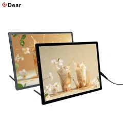 Hot Sale Led Luminous Menu Display Card Restaurant Menu Board Seated Table Top Bar Ultra Thin Menu Poster Light Box