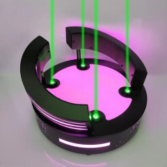 Acrylic And Metal LED Liquor Colorful Light 3 Tier Bar Bottle Display Shelf with Plug and Remote Control