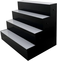 Yageli Led Acrylic wall Mounted Wine Racks 4 Ft LED Lighted Liquor Bottle Display Shelf  LED Bar beer Shelves for Liquor