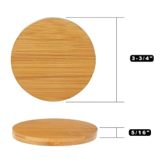 Natural Bamboo Coasters Coffee Cup Mats For Hot Food Or Drinks For Home Office Desk Bar Wooden Table Coffee Table