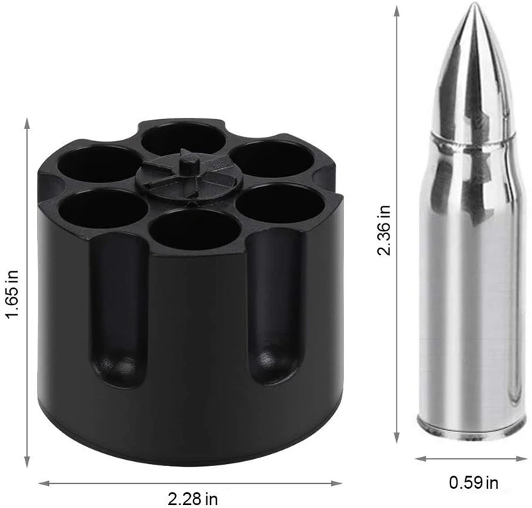 Stainless Steel Ice Stones Reusable Metal Ice Cubes Whiskey Stones Bullets
