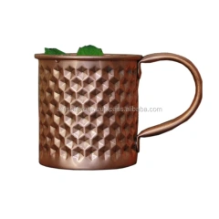 Metal Brass & Copper Drinkware Moscow Mule Mug New Design Decorative Footed Copper Mug