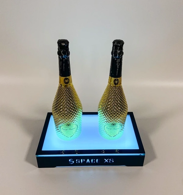 Led Acrylic wall Mounted Wine Racks LED Lighted Liquor Bottle Display Shelf LED Bar beer Shelves for Liquor