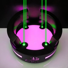 Acrylic And Metal LED Liquor Colorful Light 3 Tier Bar Bottle Display Shelf with Plug and Remote Control