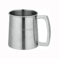 Factory price stainless steel tea cup metal tin drinking cups beer mug
