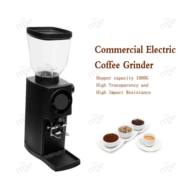 IT-GE83 Commercial Coffee Bean Grinder Plasma Static Elimination Design 83mm Flat Burr Electric Espresso Coffee Bean Miller,Commercial Coffee Machine Supplier | CE/UL Certified | ITOP Cafe,IT-GE83 Commercial Coffee Bean Grinder Plasma Static Elimination Design 83mm Flat Burr Electric Espresso Coffee Bean Miller