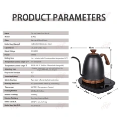 IT-POK Artisan Electric Gooseneck Kettle to-the-degree Temperature Control Heating Kettle Electric Pour-Over Kettle,Commercial Coffee Machine Supplier | CE/UL Certified | ITOP Cafe,IT-POK Artisan Electric Gooseneck Kettle to-the-degree Temperature Control Heating Kettle Electric Pour-Over Kettle