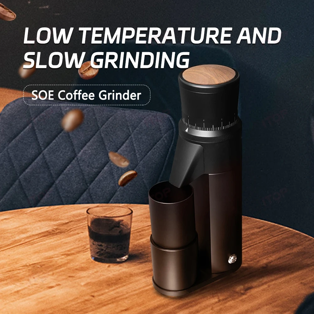 IT-CG05 SOE Coffee Grinder 48mm 7-core Stainless Steel Burr DC Gear Motor Low Temperature Fine Grinding Coffee Bean Grinder,Commercial Coffee Machine Supplier | CE/UL Certified | ITOP Cafe,IT-CG05 SOE Coffee Grinder 48mm 7-core Stainless Steel Burr DC Gear Motor Low Temperature Fine Grinding Coffee Bean Grinder