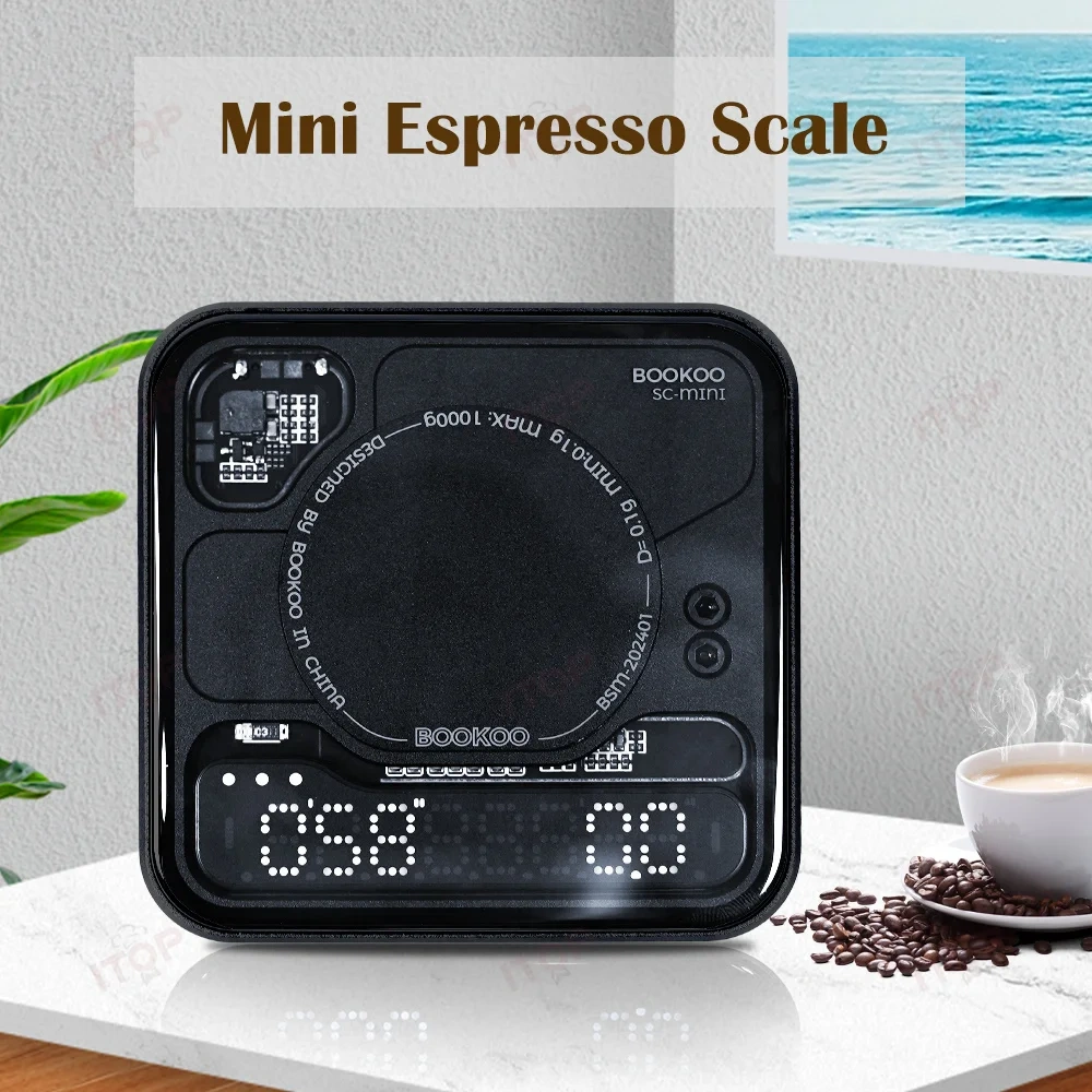 IT-BKEM\IT-BKCS Mini Bluetooth Coffee Scale Espresso Extraction Scale Displays Flow Rate and Liquid Weight Bookoo Electronic Scale,Commercial Coffee Machine Supplier | CE/UL Certified | ITOP Cafe,IT-BKEM\IT-BKCS Mini Bluetooth Coffee Scale Espresso Extraction Scale Displays Flow Rate and Liquid Weight Bookoo Electronic Scale