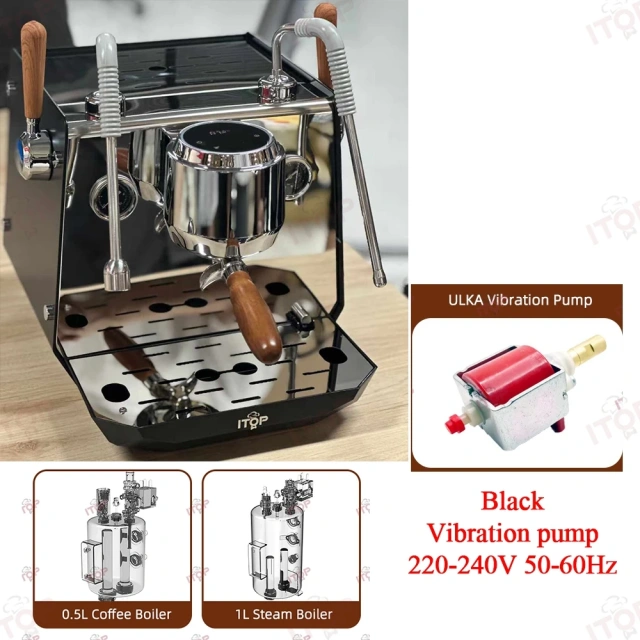 IT-CM-S1 Commercial Semi-Automatic Espresso Machine with PID Preinfusion Electronic Screen Control Storage Type Double Boiler,Commercial Coffee Machine Supplier | CE/UL Certified | ITOP Cafe,IT-CM-S1 Commercial Semi-Automatic Espresso Machine with PID Preinfusion Electronic Screen Control Storage Type Double Boiler