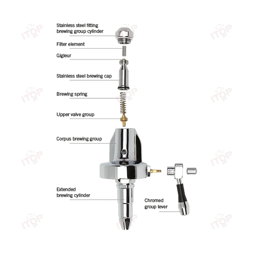 IT-SCM-E61B Italian E61 Commercial Espresso Coffee Machine With Rotary Vane Pump For Coffee Shop,Commercial Coffee Machine Supplier | CE/UL Certified | ITOP Cafe,IT-SCM-E61B Italian E61 Commercial Espresso Coffee Machine With Rotary Vane Pump For Coffee Shop