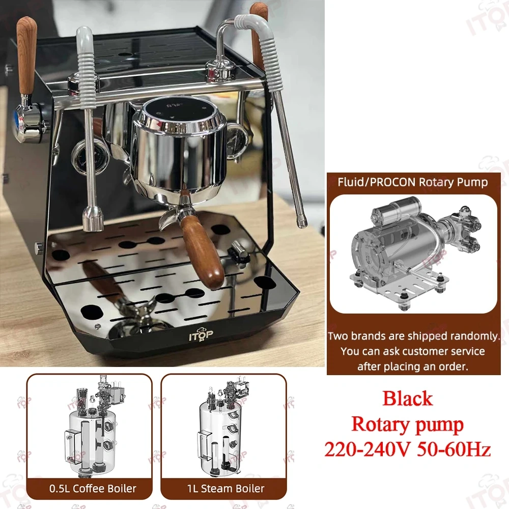 IT-CM-S1 Commercial Semi-Automatic Espresso Machine with PID Preinfusion Electronic Screen Control Storage Type Double Boiler,Commercial Coffee Machine Supplier | CE/UL Certified | ITOP Cafe,IT-CM-S1 Commercial Semi-Automatic Espresso Machine with PID Preinfusion Electronic Screen Control Storage Type Double Boiler