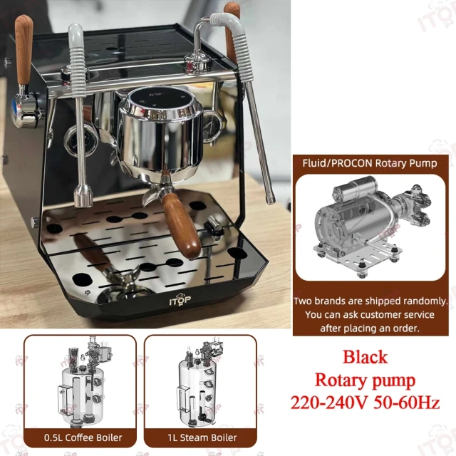 IT-CM-S1 Commercial Semi-Automatic Espresso Machine with PID Preinfusion Electronic Screen Control Storage Type Double Boiler,Commercial Coffee Machine Supplier | CE/UL Certified | ITOP Cafe,IT-CM-S1 Commercial Semi-Automatic Espresso Machine with PID Preinfusion Electronic Screen Control Storage Type Double Boiler