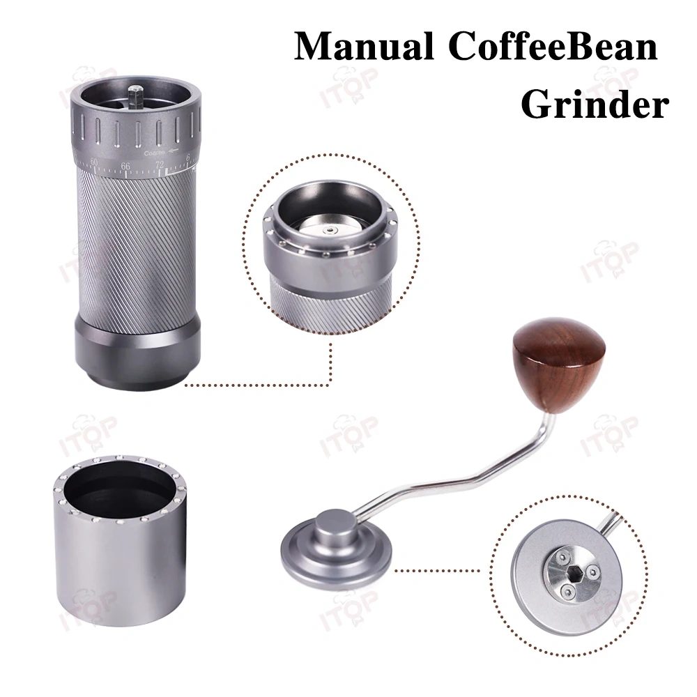 IT-HG48 Manual Coffee Bean Grinder 7 Core Ghost Tooth Cone Burr  Espresso Hand Grinder Pour over Coffee Mill,Commercial Coffee Machine Supplier | CE/UL Certified | ITOP Cafe,IT-HG48 Manual Coffee Bean Grinder 7 Core Ghost Tooth Cone Burr  Espresso Hand Grinder Pour over Coffee Mill